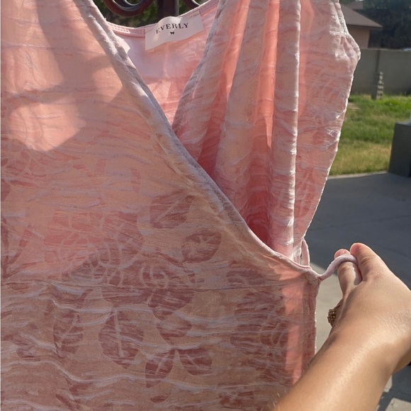 Everly Light Pink Asymmetrical Wrap Dress - Picture 9 of 12